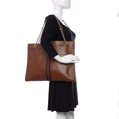 Gucci Calfskin Large Rajah Chain Tote Cuir 2 of 11