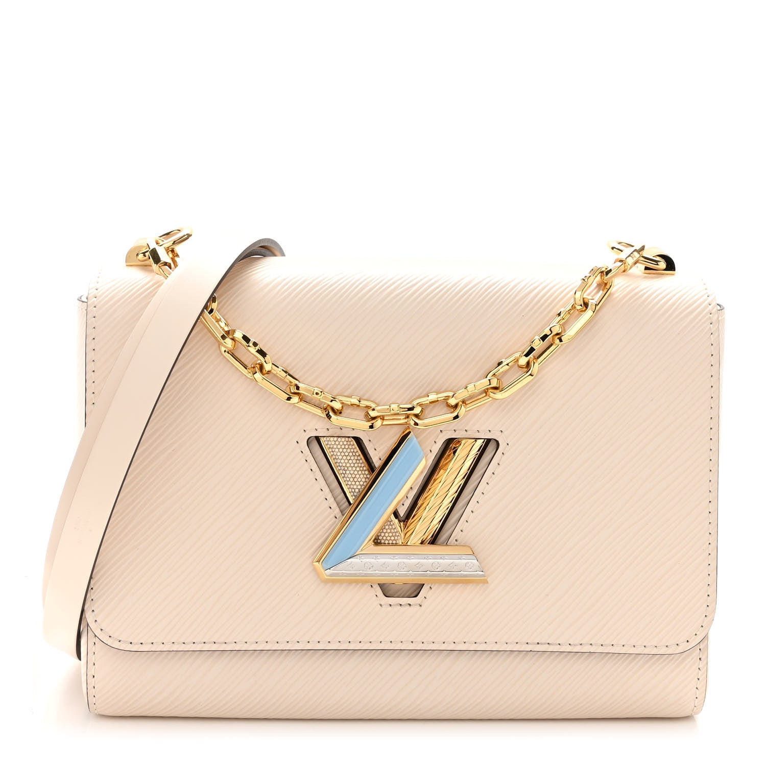 Louis Vuitton Epi Twist Shoulder Bag MM Quartz 3 of 10