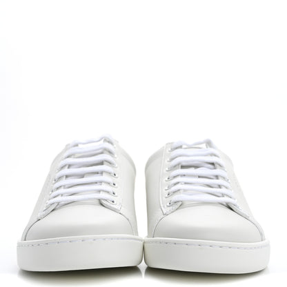 Gucci Calfskin Interlocking G Perforated Womens Ace Sneakers 37.5 White Grey Sky 3 of 10