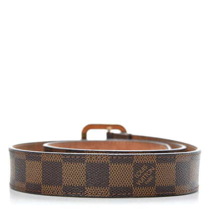 Louis Vuitton Damier Ebene Tresor Belt 80 32 2 of 6