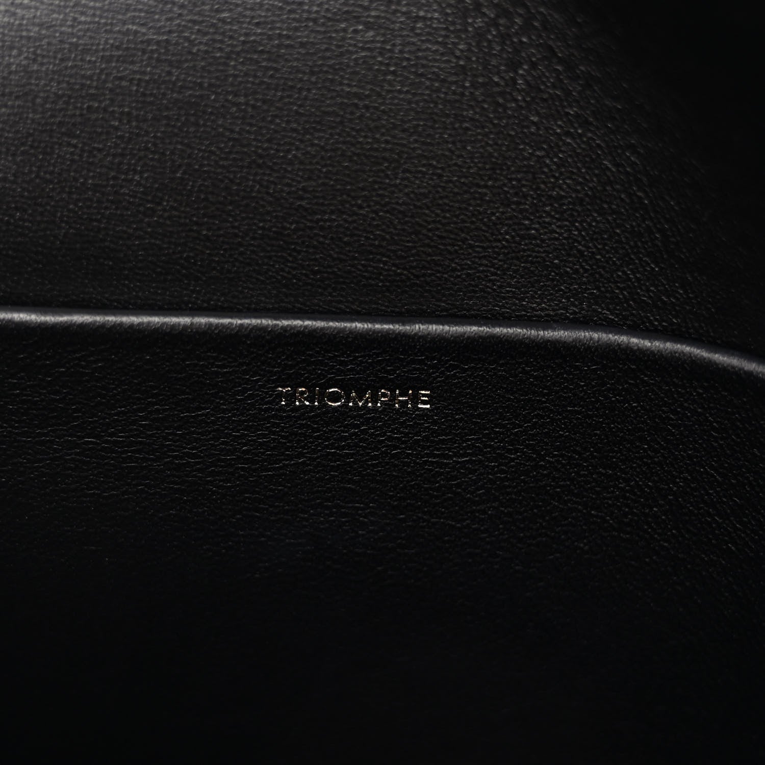 Celine Shiny Calfskin Triomphe Shoulder Bag Black 7 of 10