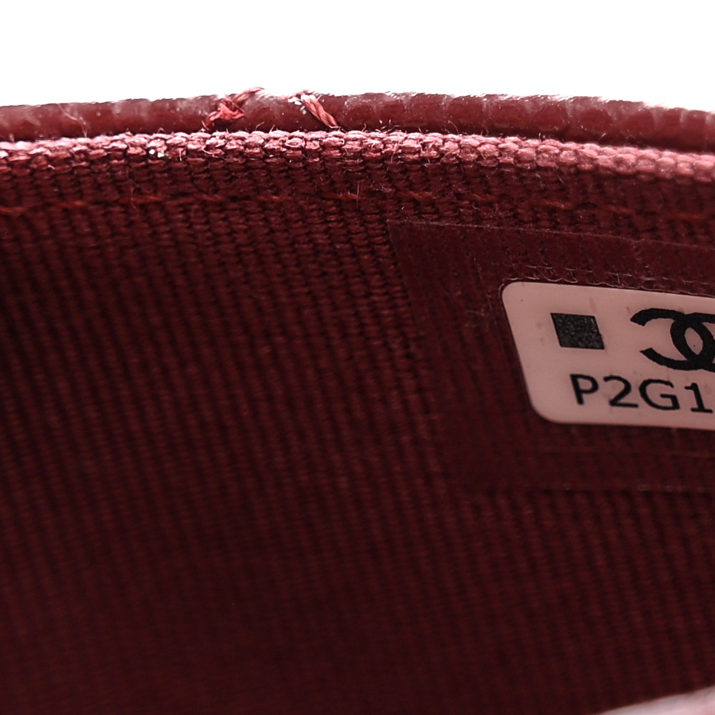 Caviar Quilted Flap Card Holder Wallet Burgundy