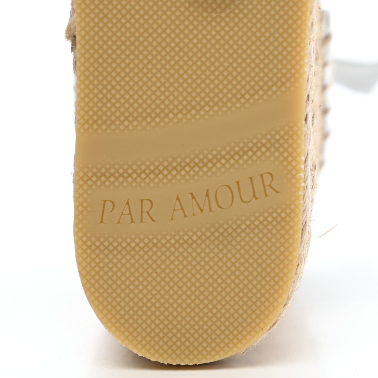 Lame GG Monogram Ankle Wrap Platform Espadrille Wedges 35.5 Silver Beige Light Grey