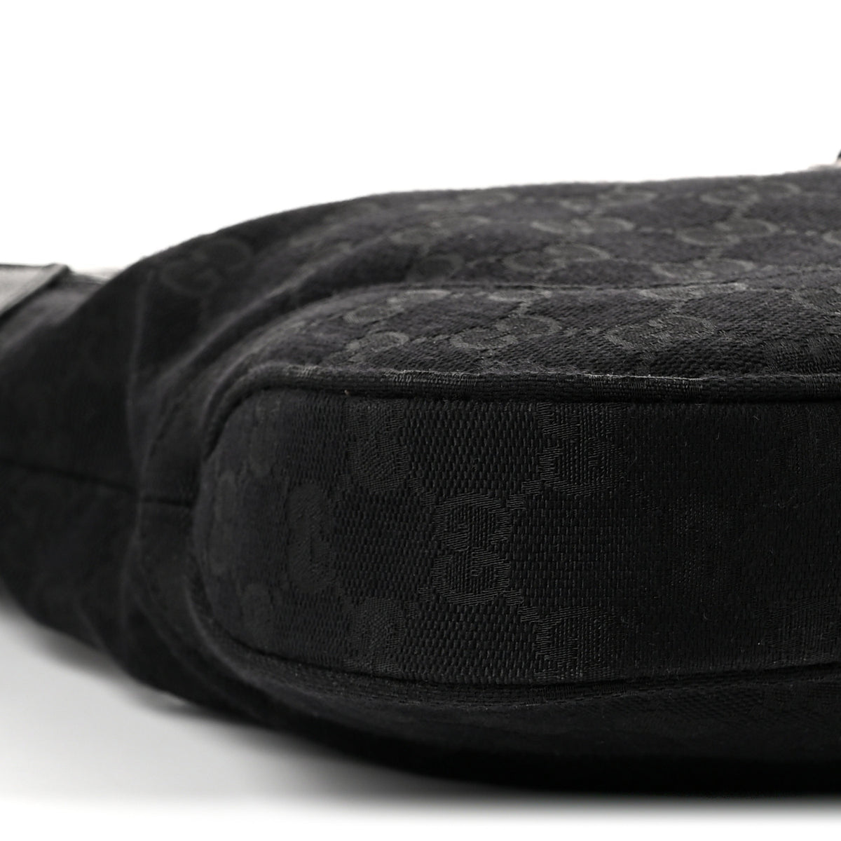 Gucci Monogram Goatskin Medium Jackie 1961 Hobo Black 9 of 10