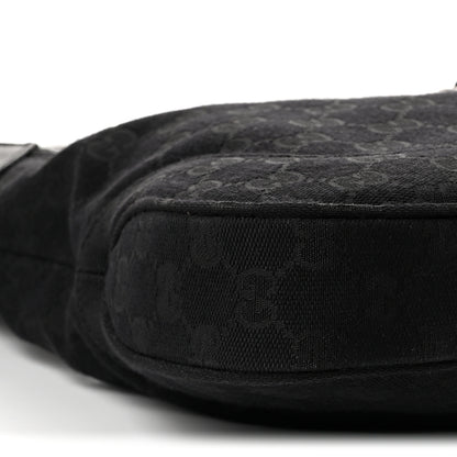 Gucci Monogram Goatskin Medium Jackie 1961 Hobo Black 9 of 10