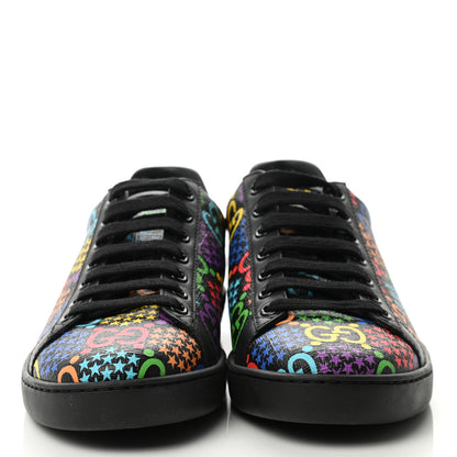 Gucci GG Supreme Monogram Psychedelic Womens Ace Sneakers 35.5 Black Multicolor 2 of 11