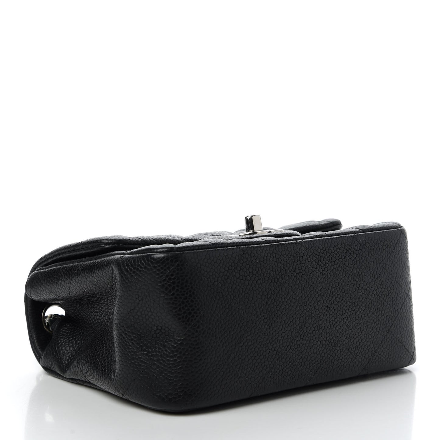 Caviar Quilted Mini Square Flap Black