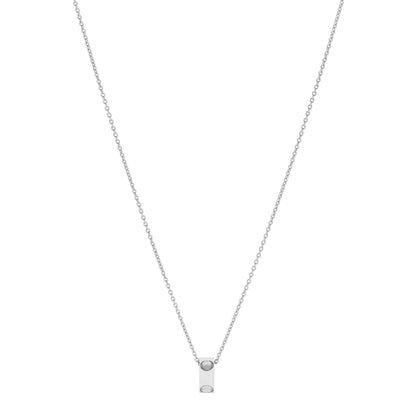 Louis Vuitton 18K White Gold Empreinte Pendant Necklace 1 of 5