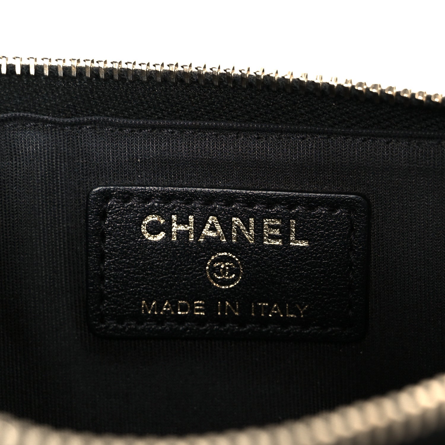 Chanel Caviar Camellia Embossed Classic Flat Wallet Pouch Black 6 of 8