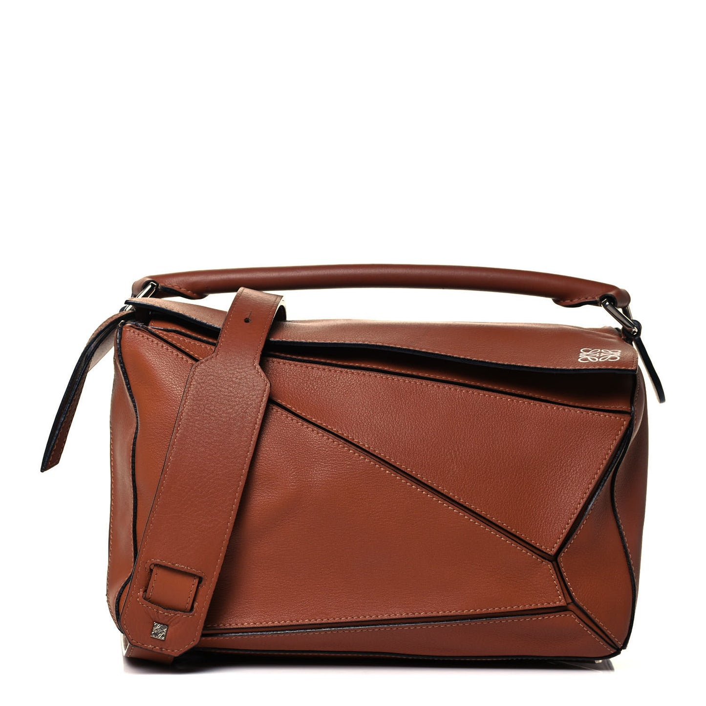 Calfskin Medium Puzzle Bag Tan