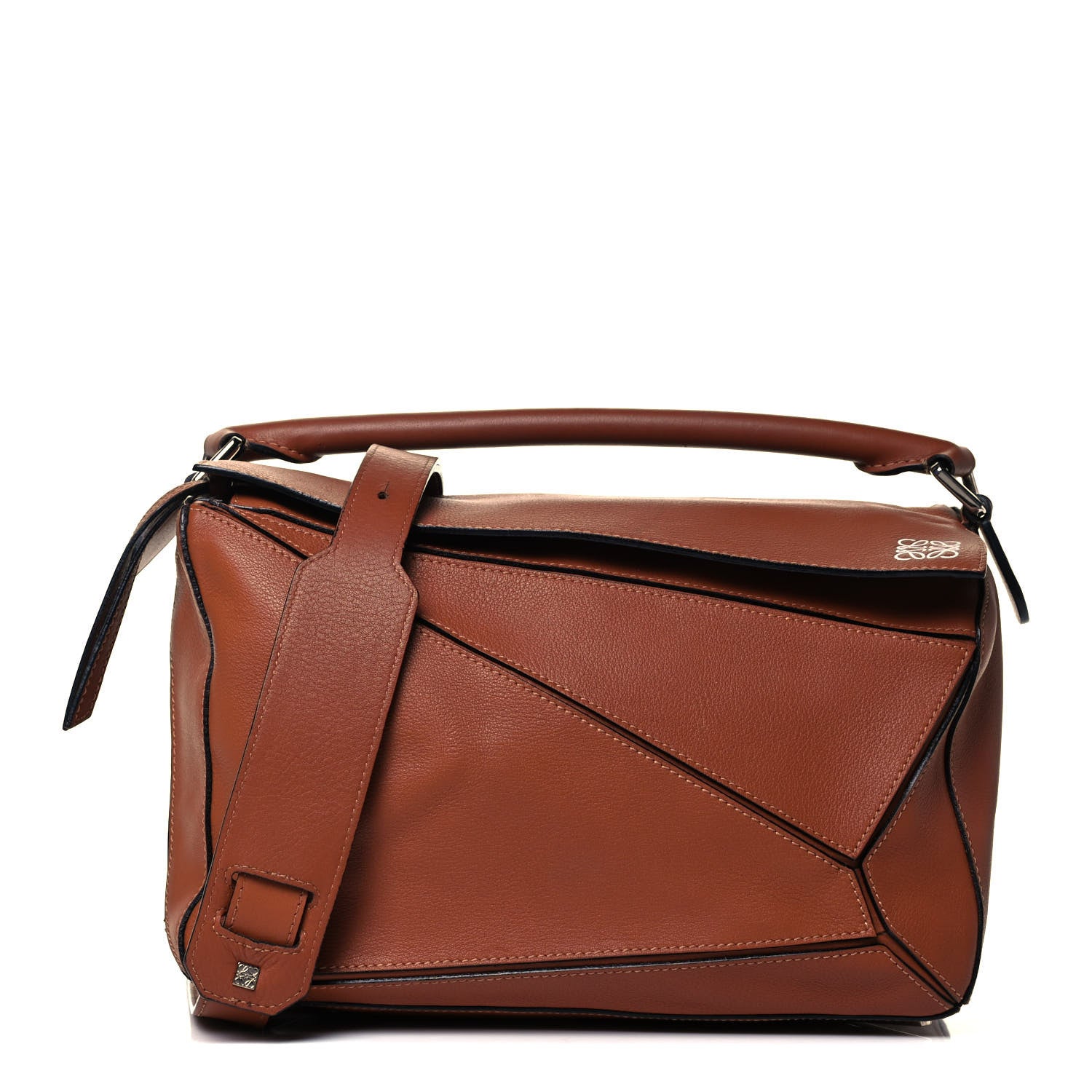 Loewe Calfskin Medium Puzzle Bag Tan 1 of 9