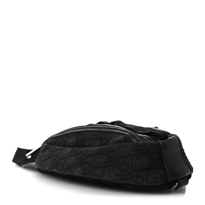Christian Dior Grained Calfskin Oblique Scarab Sling Bag Black 4 of 12