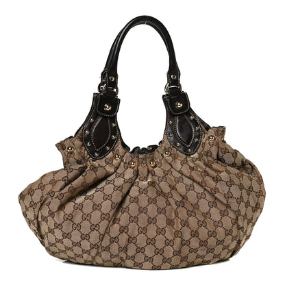Gucci Monogram Studded Medium Pelham Shoulder Bag Dark Brown 1 of 18
