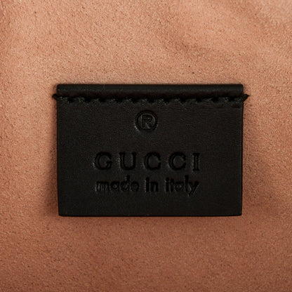 Gucci Calfskin GucciGhost Print Pouch Black New Acquamarine 6 of 6