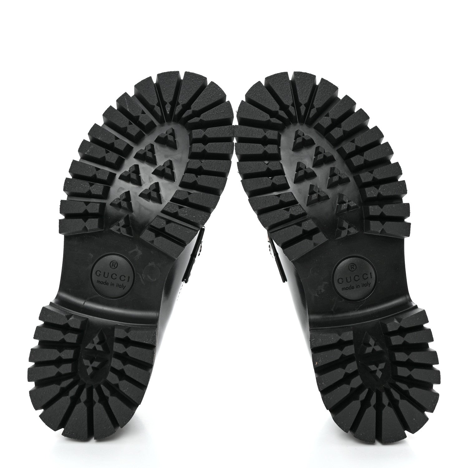 Gucci Cordovan Lux Womens Jeanne Platform Lug Sole 30/45mm Loafers 36 Black 5 of 8