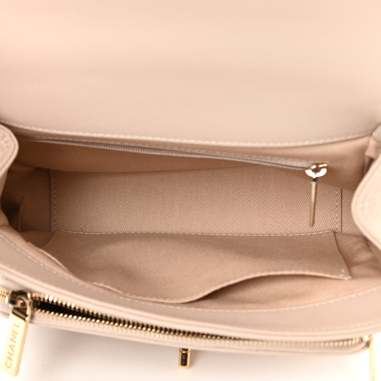 Chanel Caviar Quilted Medium Business Affinity Flap Beige 5 of 14