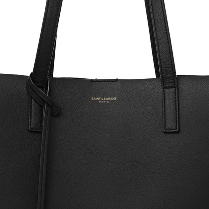 Saint Laurent Calfskin Large Shopping Tote Black 8 of 17