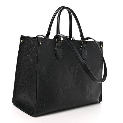 Louis Vuitton Empreinte Monogram Giant Onthego MM Black 3 of 11