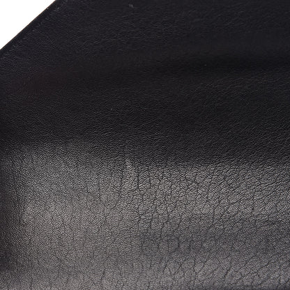 Saint Laurent Sheepskin Matelasse Chevron Monogram Medium College Bag Black 11 of 12