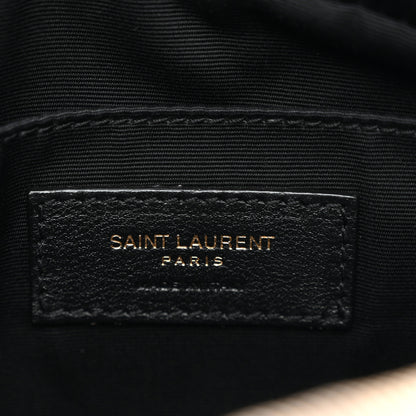 Saint Laurent Calfskin Matelasse Monogram Lou Camera Bag Taupe 6 of 12