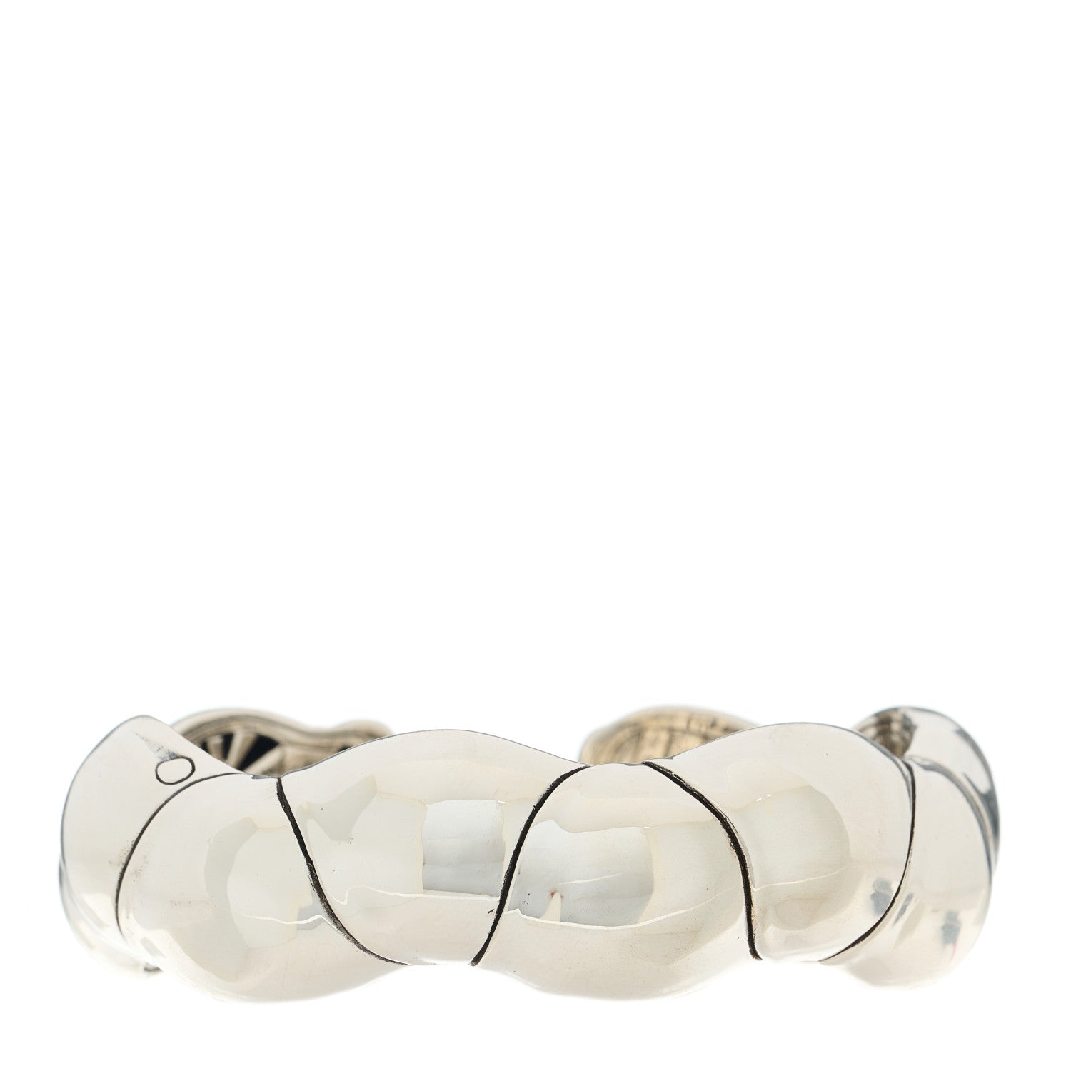 John Hardy Sterling Silver Bamboo Kick Cuff Bracelet 1 of 4