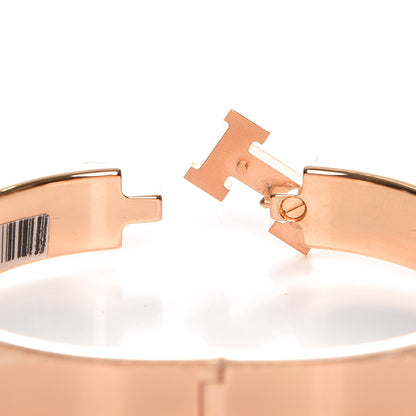 Hermes Enamel Narrow Clic Clac H Bracelet GM White 4 of 7