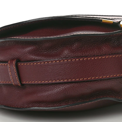 Chloe Calfskin Medium Marcie Round Crossbody Bag Dark Velvet 8 of 9