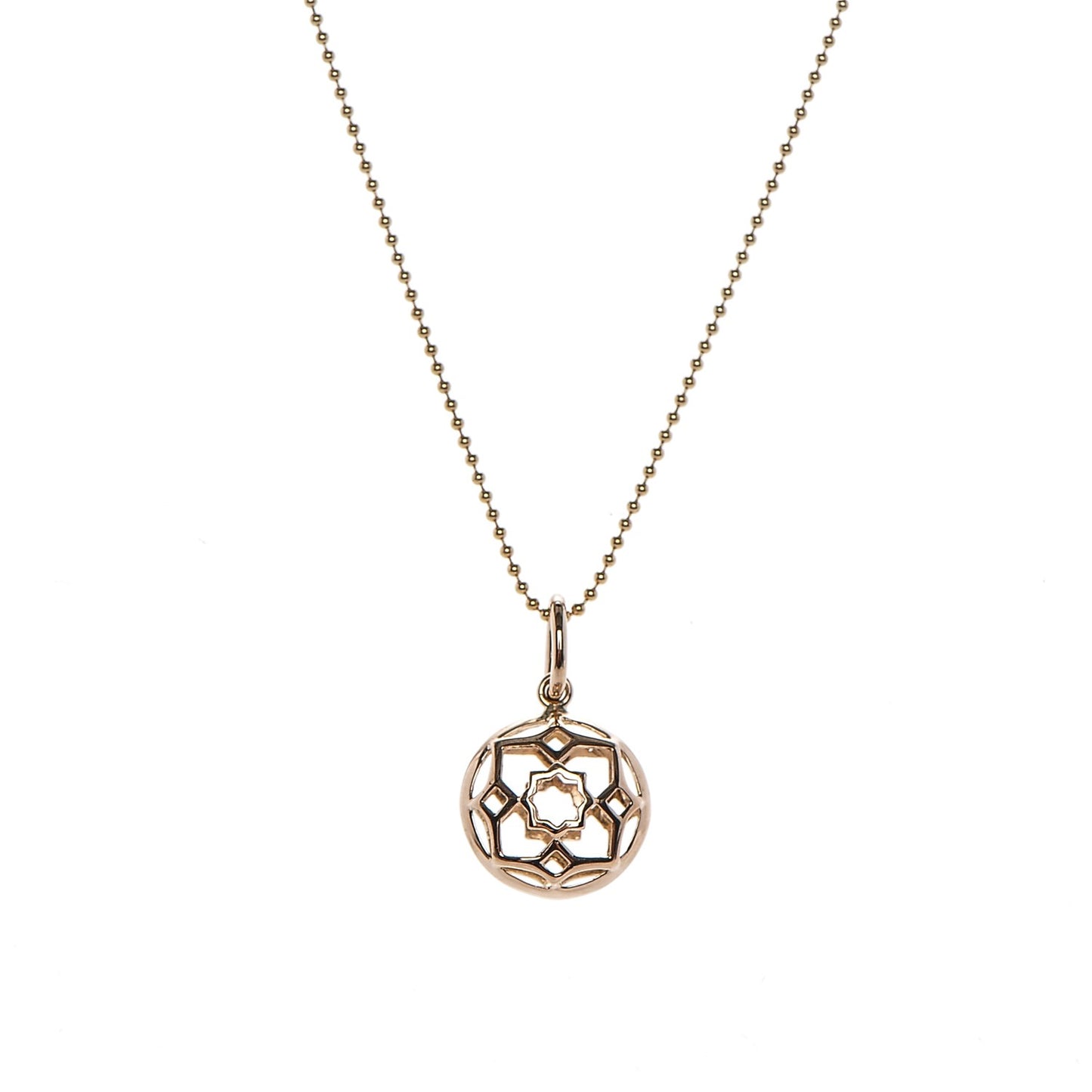 18K Yellow Gold Paloma Picasso Zellige Medallion Pendant Necklace