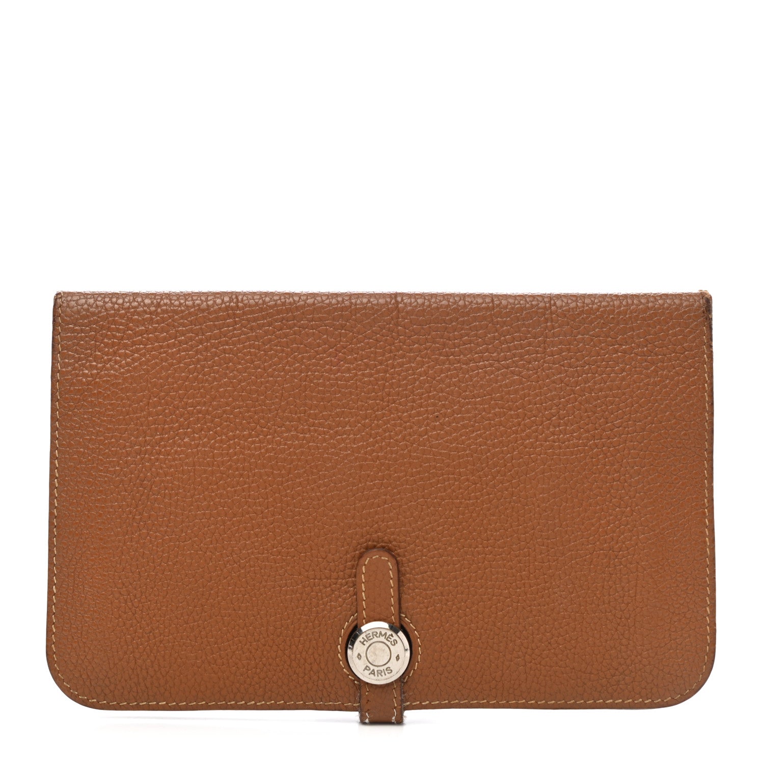 Hermes Togo Dogon Duo Wallet Gold 2 of 10