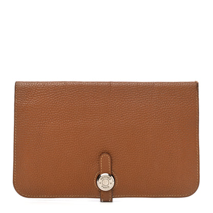 Hermes Togo Dogon Duo Wallet Gold 2 of 10