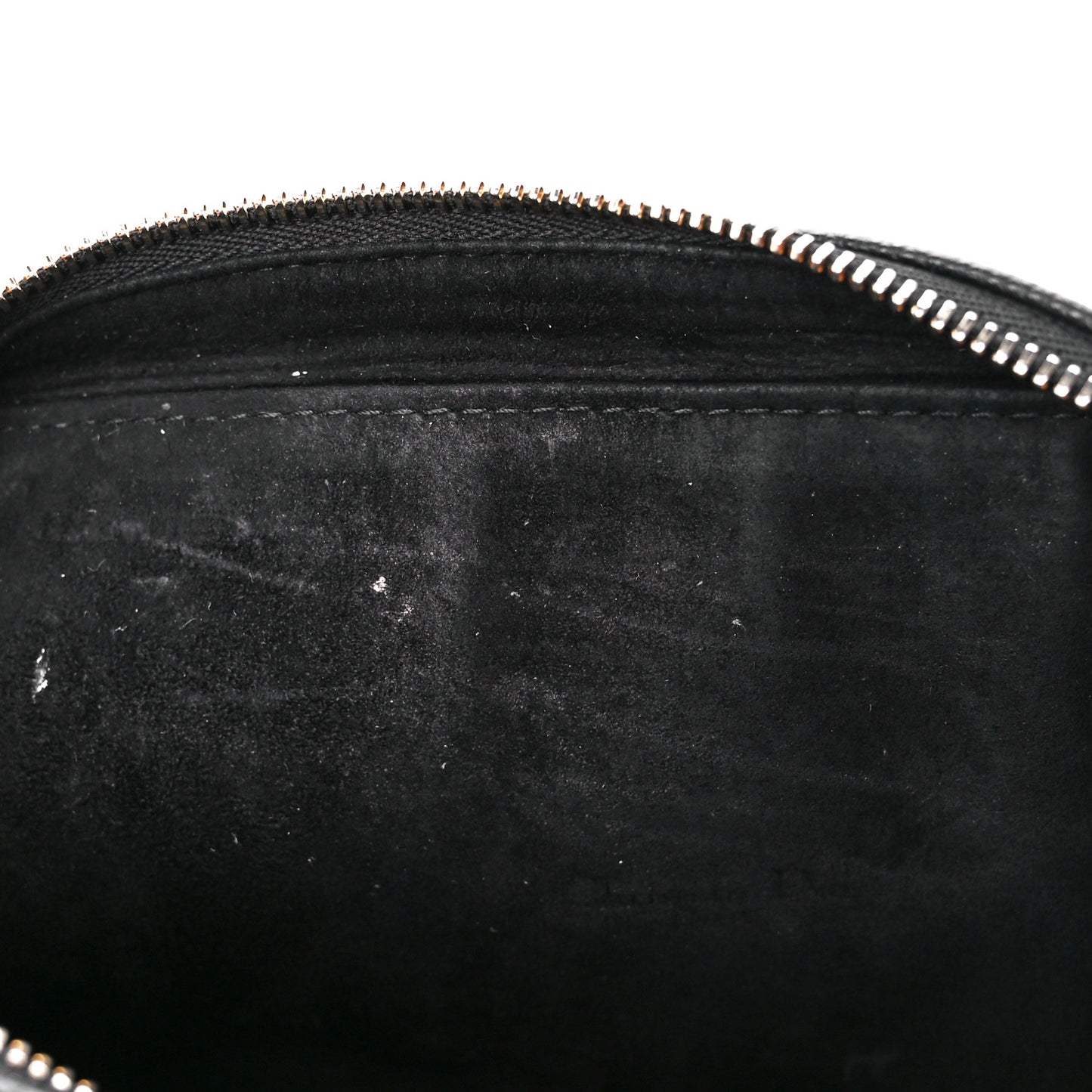 Grained Calfskin Caro Double Pouch Black