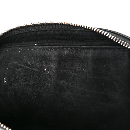 Christian Dior Grained Calfskin Caro Double Pouch Black 9 of 11