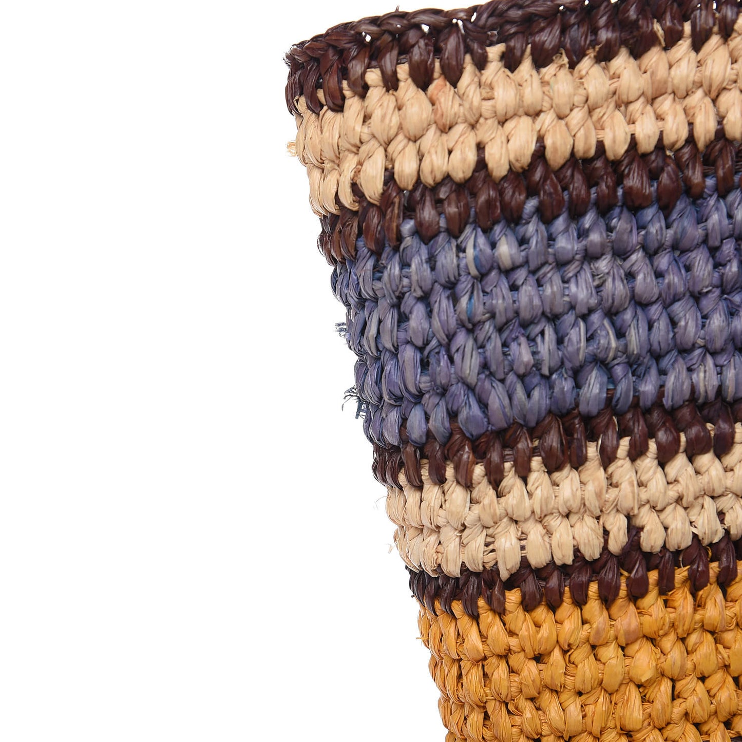 Straw Panier Basket Tote Multicolor