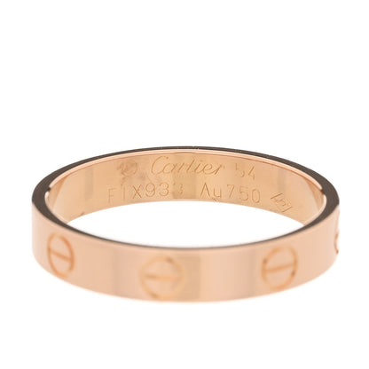 Cartier 18K Pink Gold 3.5mm LOVE Wedding Band Ring 54 7 4 of 5