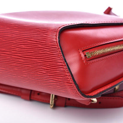 Louis Vuitton Epi Mabillon Backpack Castillan Red 7 of 13