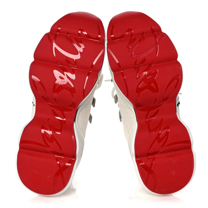Christian Louboutin Calfskin Glitter Donna Red Runner Sneaker 36.5 White 6 of 9
