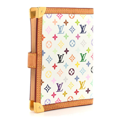 Louis Vuitton Monogram Multicolor Small Ring Agenda Cover White 3 of 13