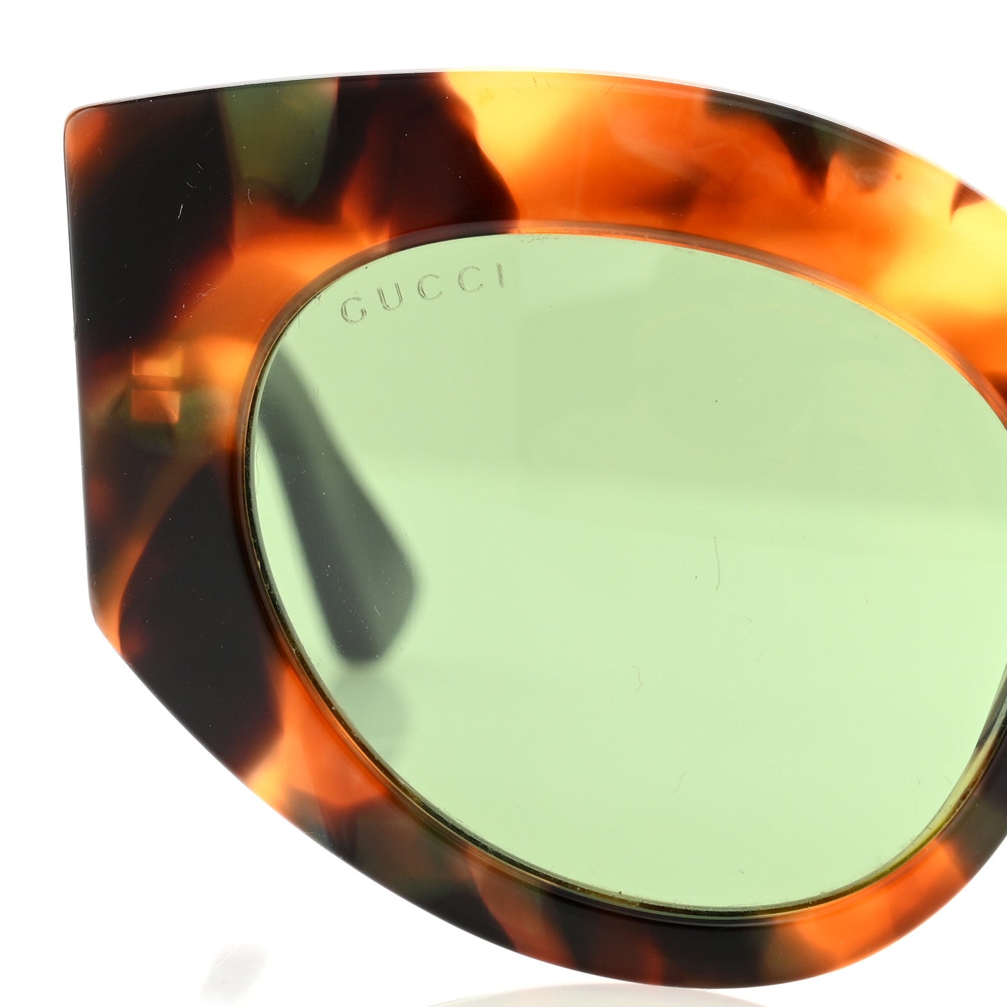 Acetate Oversized Rectangle Frame Web Sunglasses GG 0275/S Tortoise