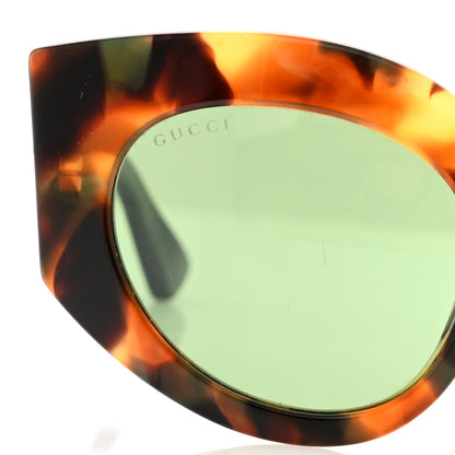 Gucci Acetate Oversized Rectangle Frame Web Sunglasses GG 0275/S Tortoise 5 of 9