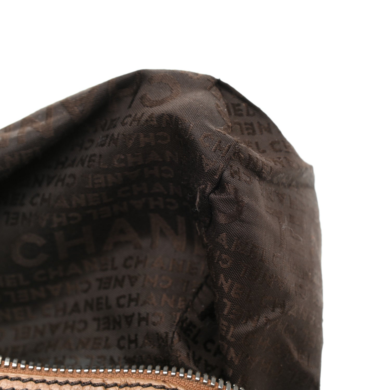Chanel Calfskin Small Tassel Bowler Light Brown Light Brown 10 of 16