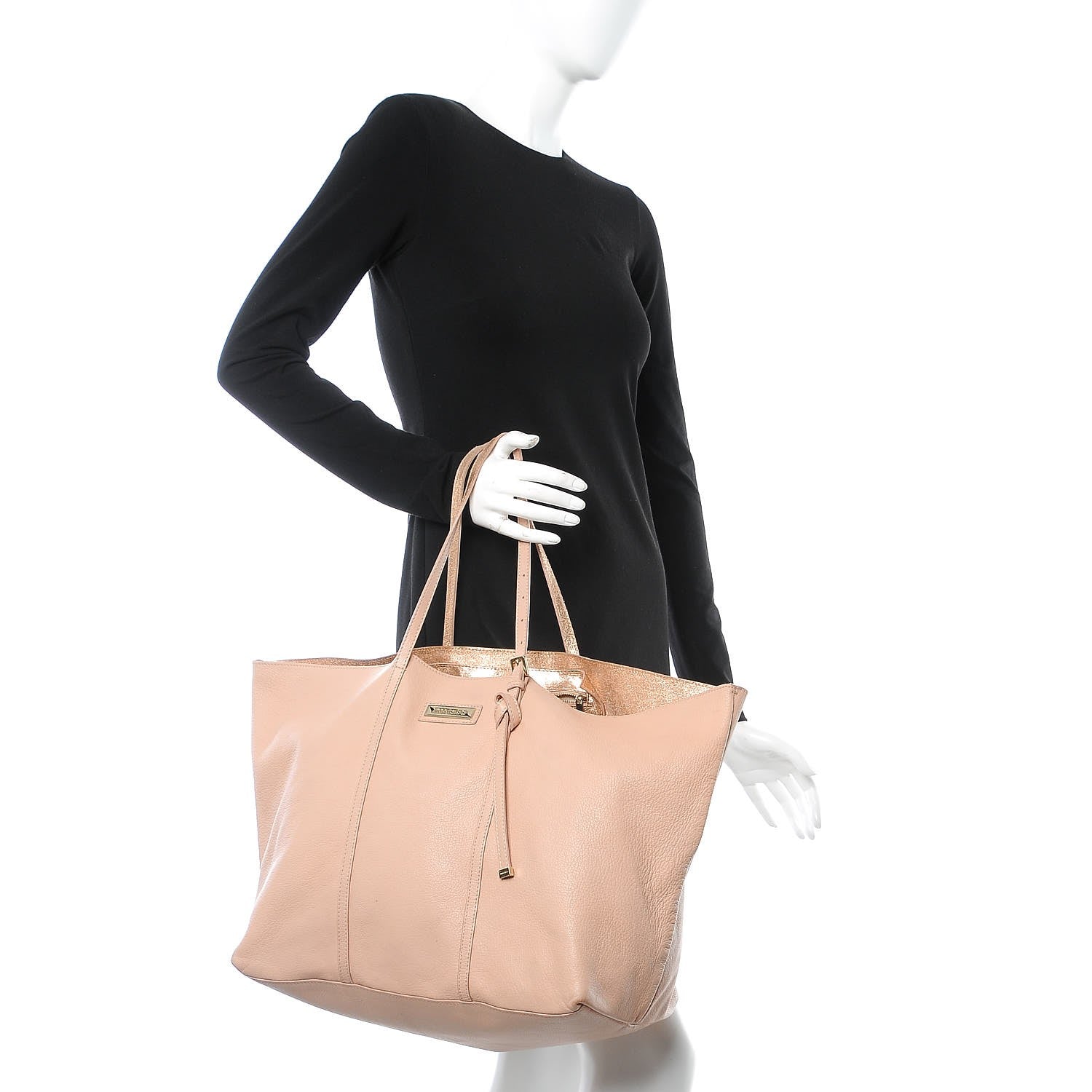 Jimmy Choo Calfskin Sasha Shopper Tote Light Pink 2 of 13