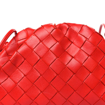 Bottega Veneta Nappa Intrecciato The Mini Pouch Bright Red 8 of 10