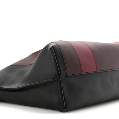 Loewe X ALBERS Nappa Calfskin Medium Flamenco Knot Clutch Black Burgundy 9 of 10