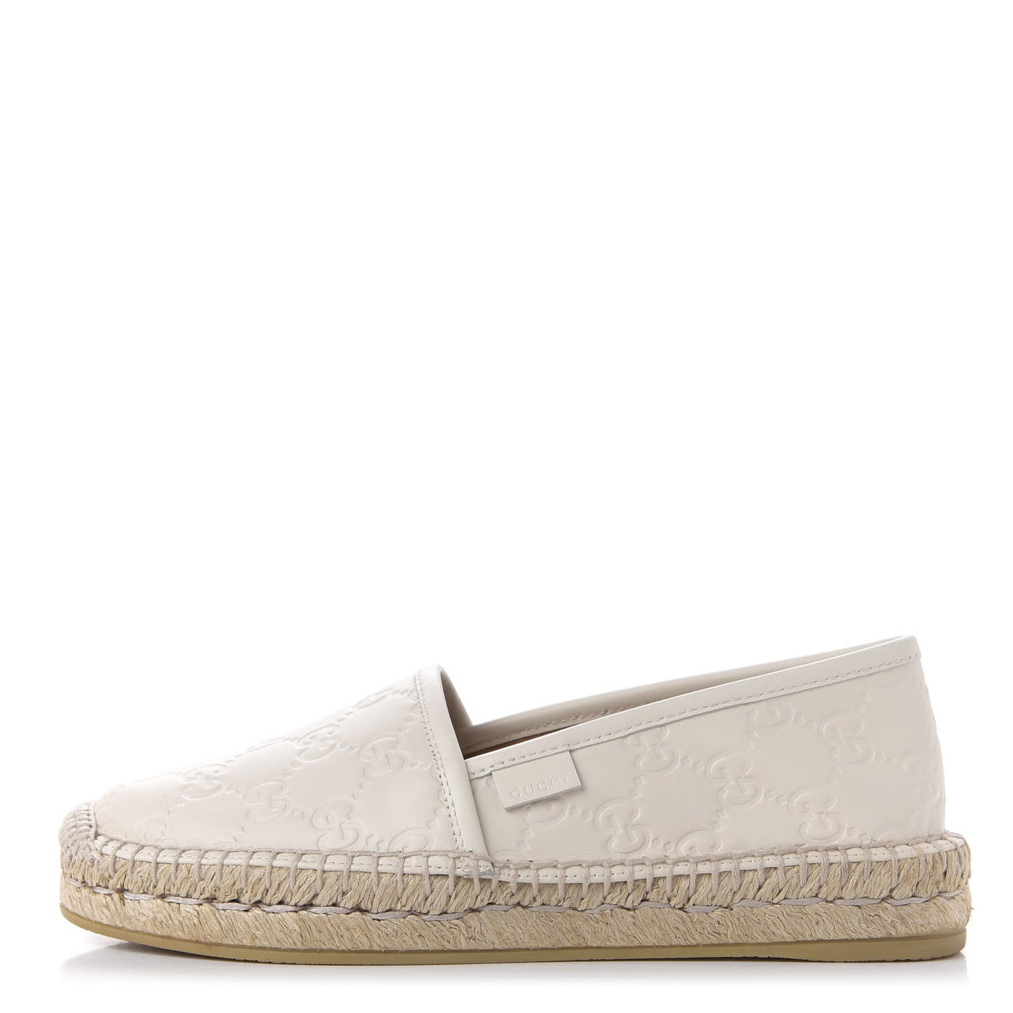 Guccissima Signature Espadrilles 35 Mystic White