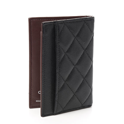 Chanel Caviar Quilted Card Holder Wallet Black 2 of 7
