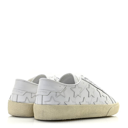 Saint Laurent Calfskin Star Court Sneakers 36.5 White 4 of 18