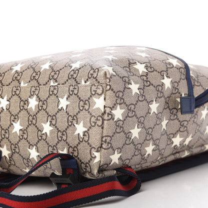 Gucci GG Supreme Monogram Stars Childrens Backpack Beige Ebony Yellow Royal 7 of 10