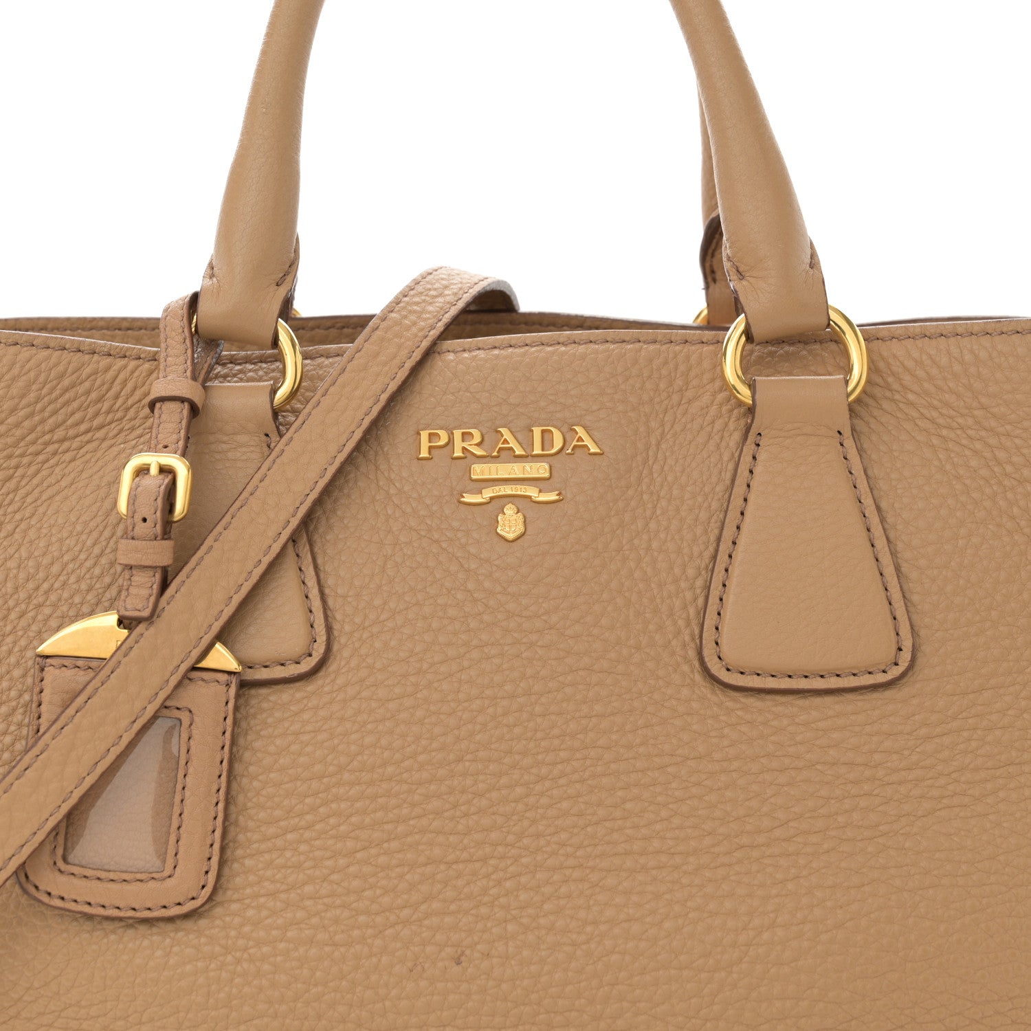 Prada Vitello Daino Shopping Tote Noisette 8 of 20