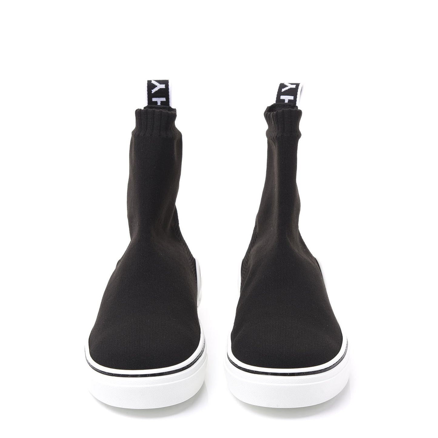 Technical Canvas Knit Mens George V Sock Sneakers 42 Black