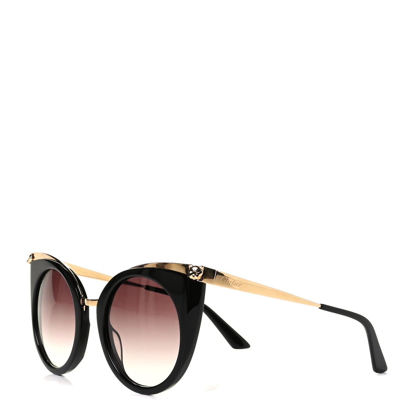 Panthere De Cartier Sunglasses Black